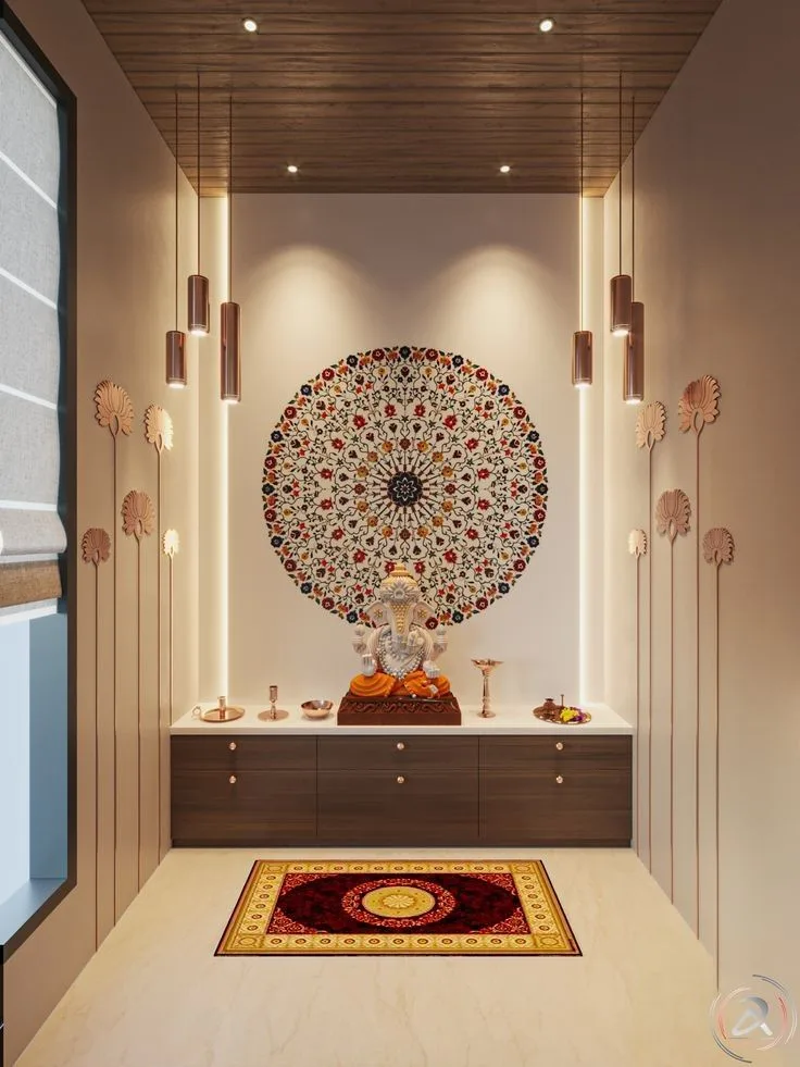 Home mandir pooja room interior design Amravati